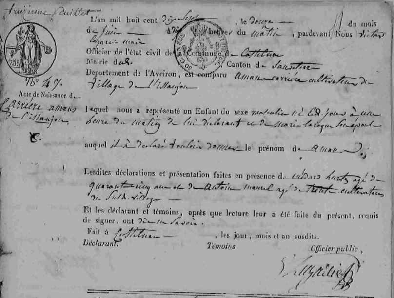 Naissance Carriere Amans.JPG